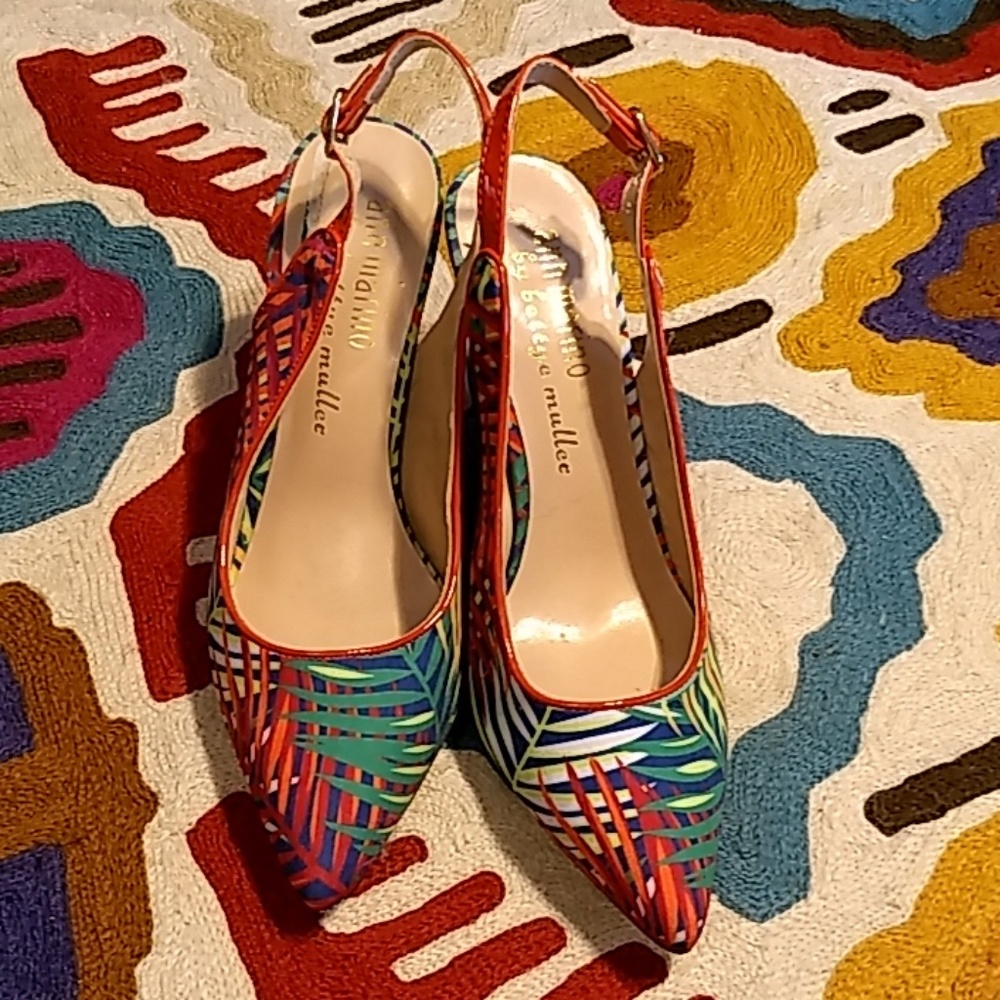 Tropical Ann Marino Slingback pumps